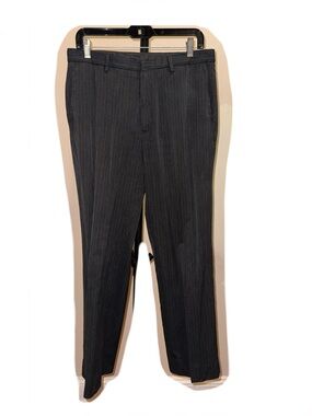 Calvin Klein Men’s Black Pinstripe Dress Pants